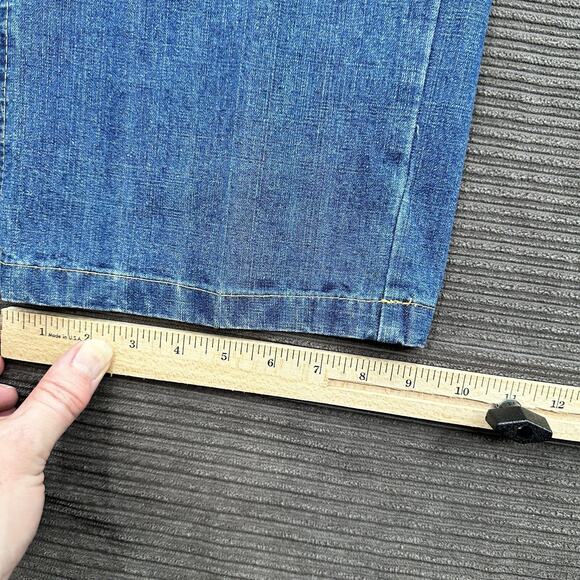 Rocawear Jeans Men 38/32.5 (Measured 36/32.5) Blue Cotton Denim Baggy Straight - Picture 6 of 10